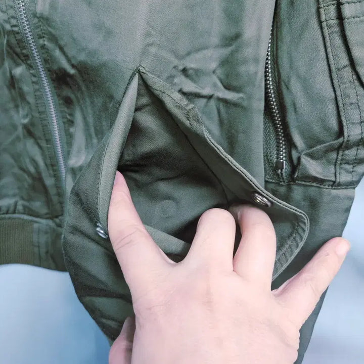 [BUNJANG] Polo Ralph Lauren MA-1 Flight Bomber Jacket XS / 폴로 랄프로렌 카키 항공 MA-1 점퍼 XS