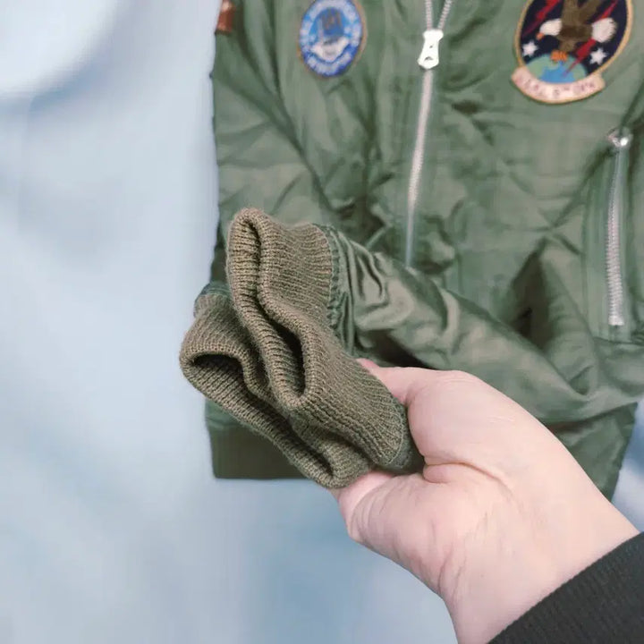 [BUNJANG] Polo Ralph Lauren MA-1 Flight Bomber Jacket XS / 폴로 랄프로렌 카키 항공 MA-1 점퍼 XS