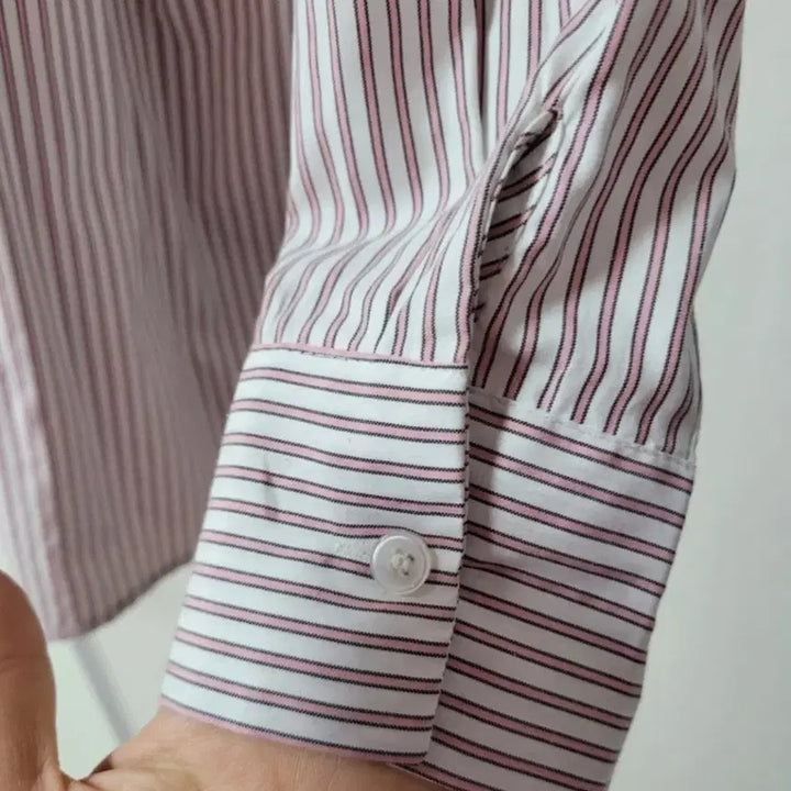 [BUNJANG] Strye Embroidered Stripe Shirt / 스트라이 자수 셔츠