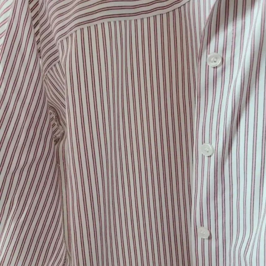 [BUNJANG] Strye Embroidered Stripe Shirt / 스트라이 자수 셔츠