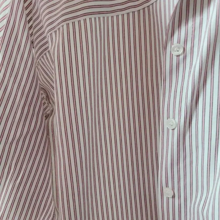 [BUNJANG] Strye Embroidered Stripe Shirt / 스트라이 자수 셔츠