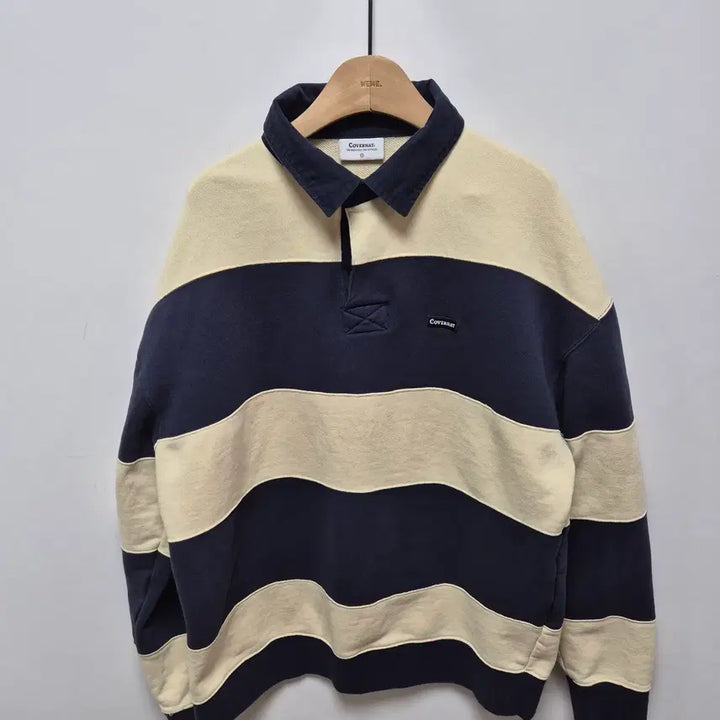 [BUNJANG] Covernat Stripe Pique T-Shirt XL / (33) 커버낫 스트라이프 PK 티셔츠