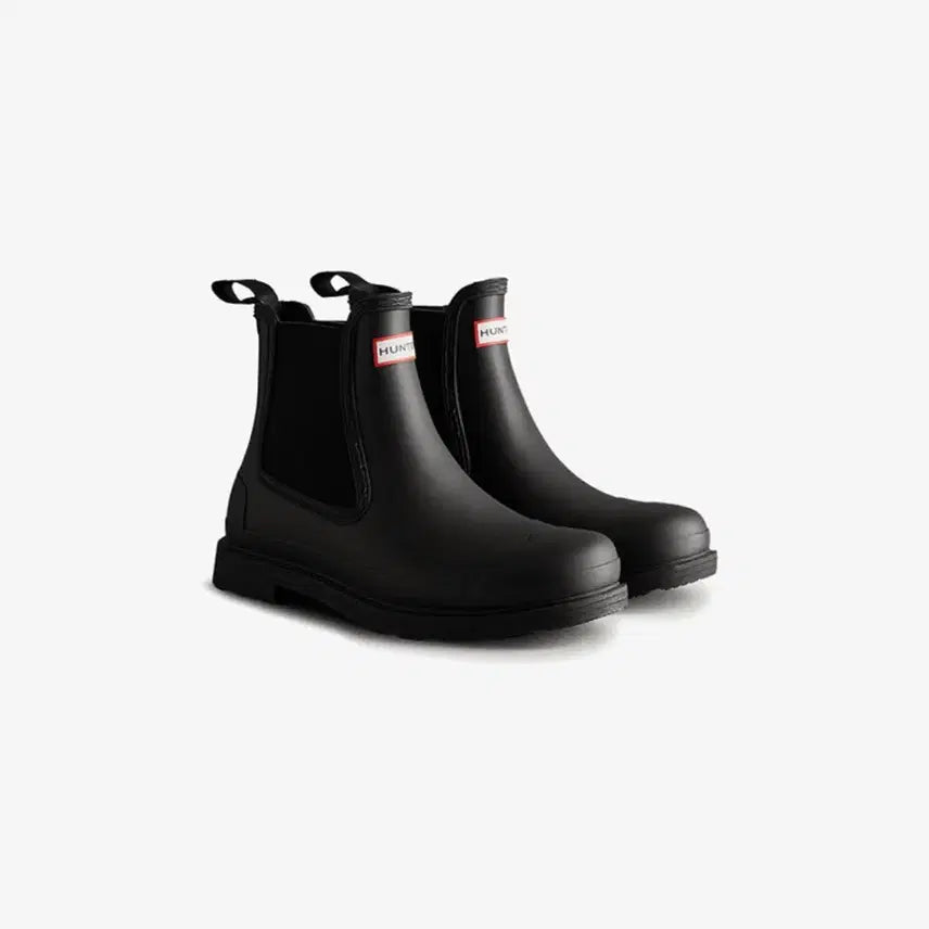 [BUNJANG] Hunter Commando Chelsea Rain Boots Black Women&