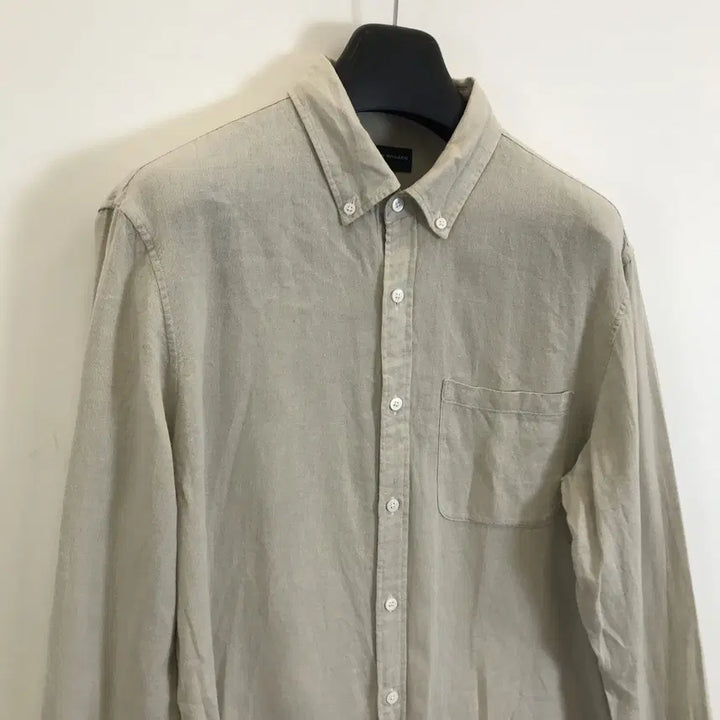 [SOLD OUT] 클럽모나코 린넨 코튼셔츠 아이보리 [L]