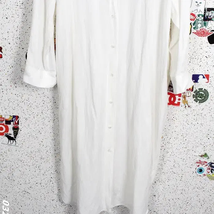 [BUNJANG] Unverse Oversized Cotton Linen Shirt Dress / 여성F / 언벌스 오버핏 코튼 린넨 셔츠원피스WT 15-1