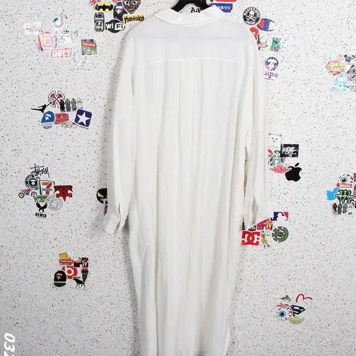 [BUNJANG] Unverse Oversized Cotton Linen Shirt Dress / 여성F / 언벌스 오버핏 코튼 린넨 셔츠원피스WT 15-1