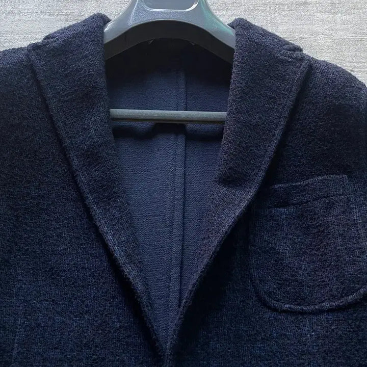 [BUNJANG] The Gigi Dark Navy Knit Jacket / 더 지지 다크네이비 니트 자켓 italy made