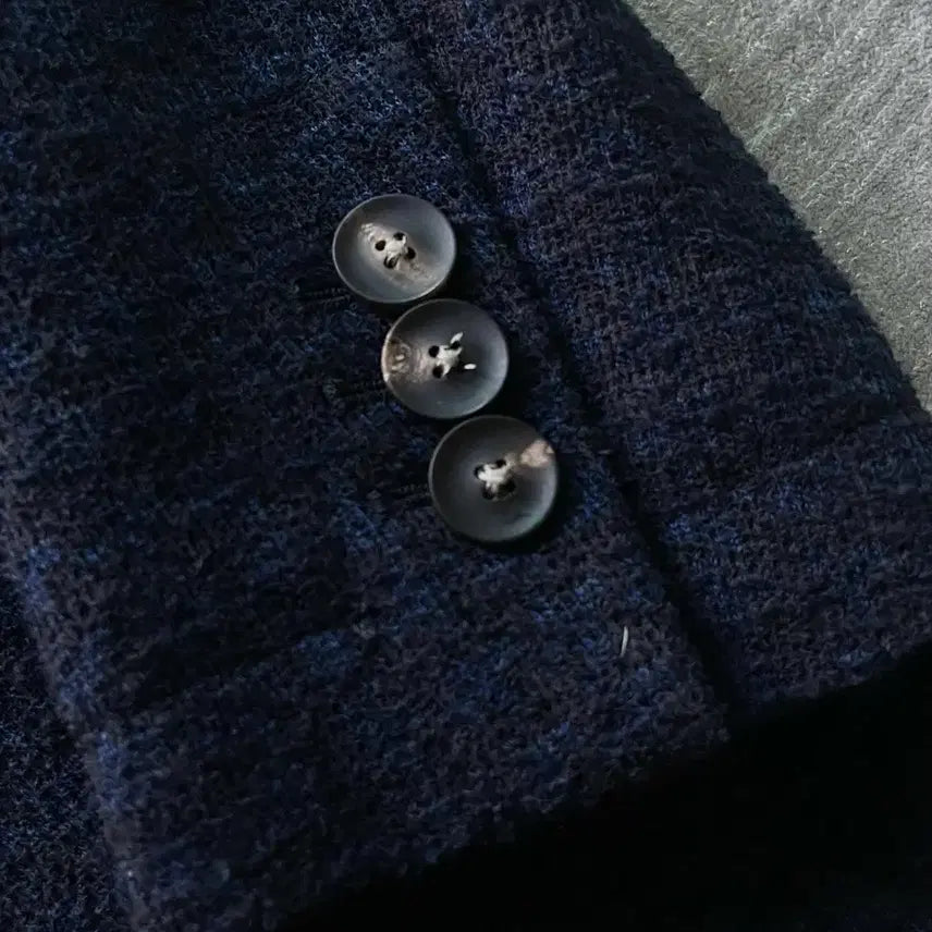 [BUNJANG] The Gigi Dark Navy Knit Jacket / 더 지지 다크네이비 니트 자켓 italy made