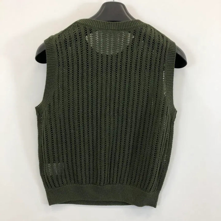 [BUNJANG] Uniqlo Linen Blend Mesh Knit Vest Women&