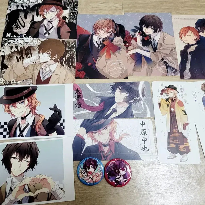 [BUNJANG] Bungo Stray Dogs Dazai Chuuya Bundle Set / 문호 스트레이독스 문스독 다자이 츄야 비공식 굿즈 일괄
