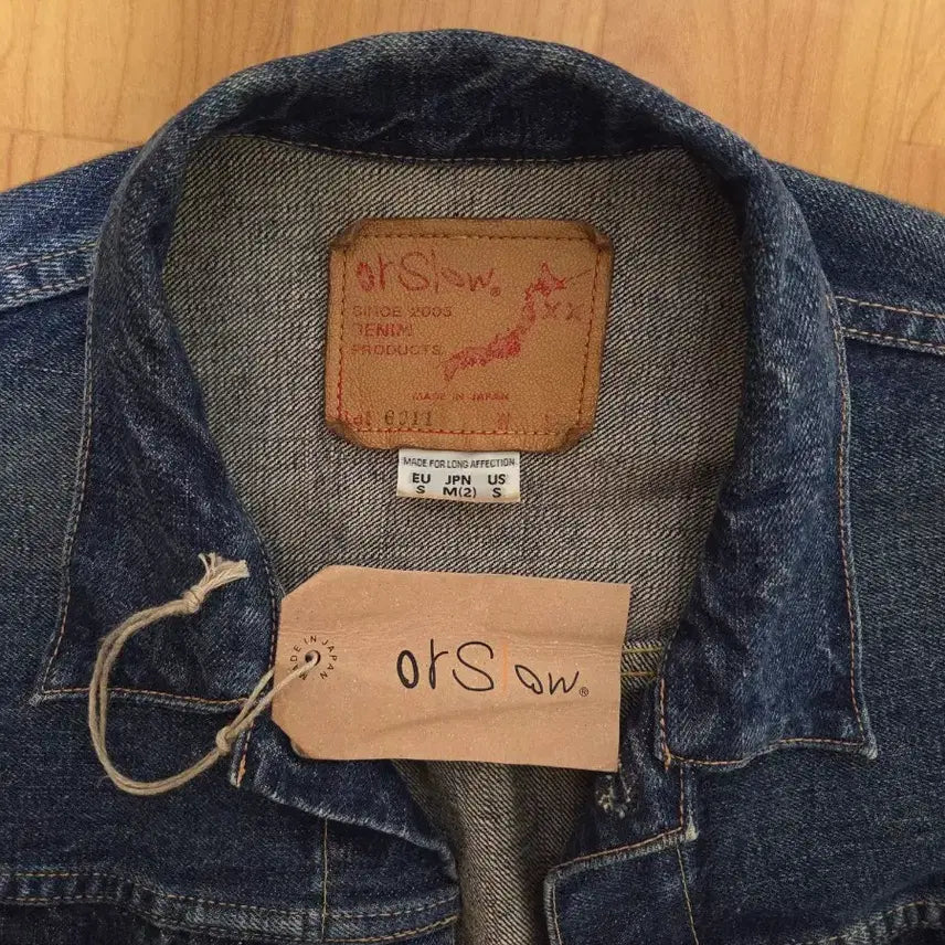 [BUNJANG] Orslow Type 1 2-Year Wash Denim Jacket / [2]오어슬로우 type1 1세대 40s 2year wash 2사이즈