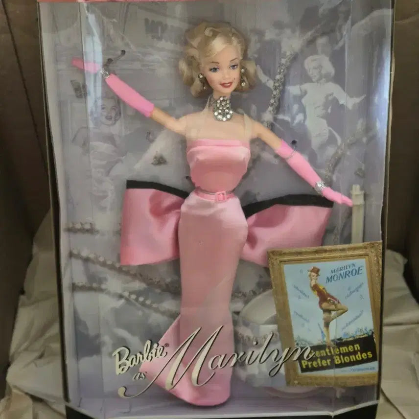 [BUNJANG] Vintage Barbie Marilyn Monroe Gentlemen Prefer Blondes Doll / 빈티지 바비 마릴린 먼로 핑크 신사는 금발을 좋아해