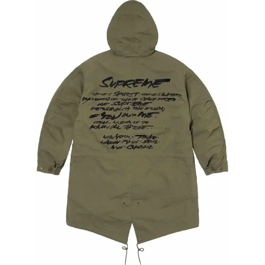[BUNJANG] Supreme Futura Fishtail Parka Olive Large / 슈프림 푸츄라 피쉬테일 올리브 라지