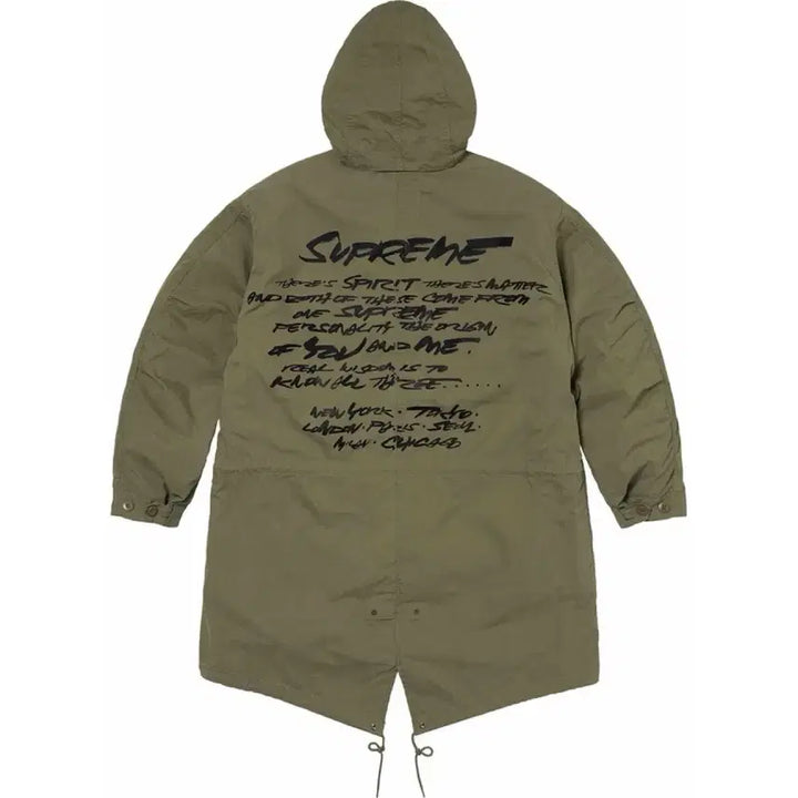 [BUNJANG] Supreme Futura Fishtail Parka Olive Large / 슈프림 푸츄라 피쉬테일 올리브 라지