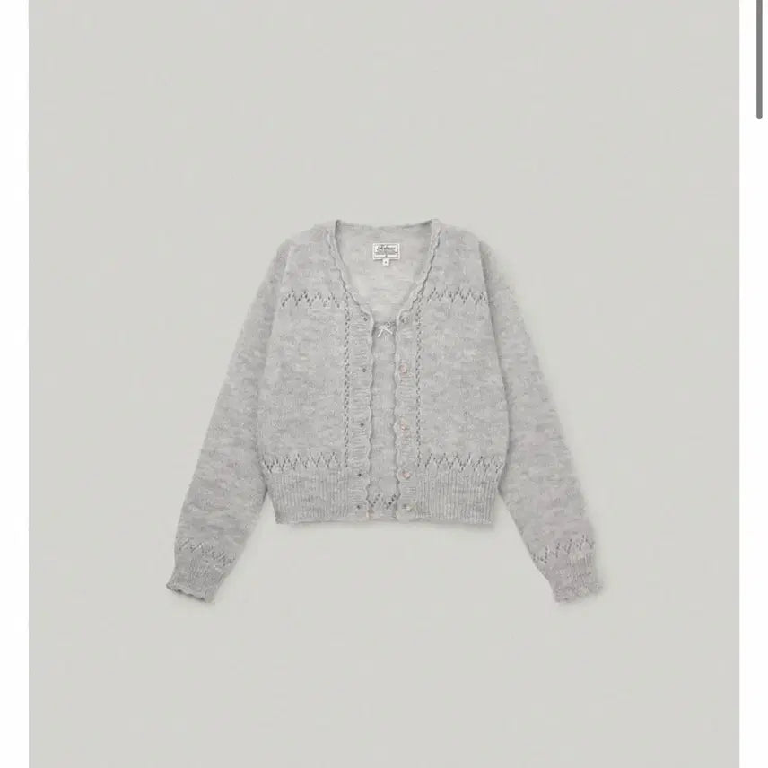 [BUNJANG] Paul &amp; Joe Rose Lace Cardigan Set - Gray / 폴뉴아 로제 레이스 가디건세트 그레이