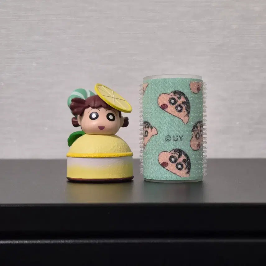 [BUNJANG] UY Crayon Shin-chan Lemon Mousse Cake Figure / [UY] 5.9cm 짱구 피규어 레몬 무스케이크 유리