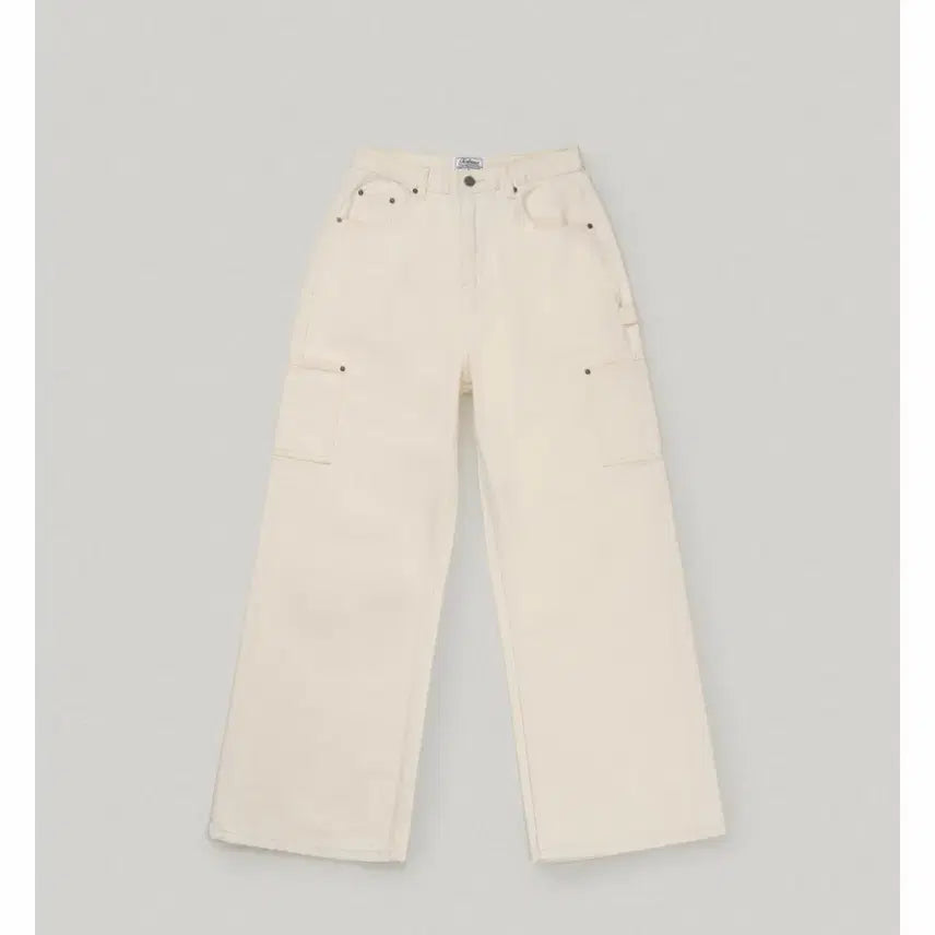 [BUNJANG] Paul Newman Dia Carpenter Pants Ivory Small / 폴뉴아 디아 카펜터팬츠 아이보리 스몰