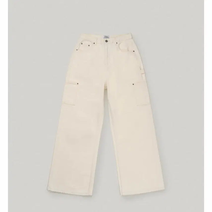 [BUNJANG] Paul Newman Dia Carpenter Pants Ivory Small / 폴뉴아 디아 카펜터팬츠 아이보리 스몰