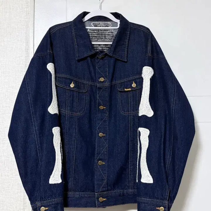 [BUNJANG] Vintage Denim Jacket / 빈티지 본 디테일 데님 청자켓