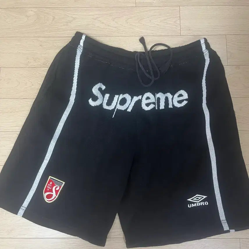 [BUNJANG] Supreme Umbro Knit Soccer Shorts Black / 슈프림 엄브로 니트 사커 쇼츠 블랙