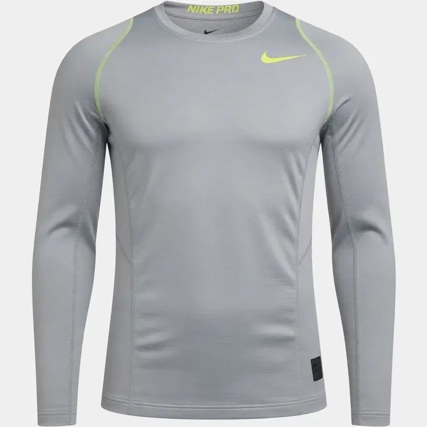 [BUNJANG] Nike Pro Hyperwarm Long Sleeve Dri-FIT T-Shirt (Gray) / 나이키 프로 하이퍼웜 긴팔 드라이핏 M 사이즈 (남성 100 사이즈)