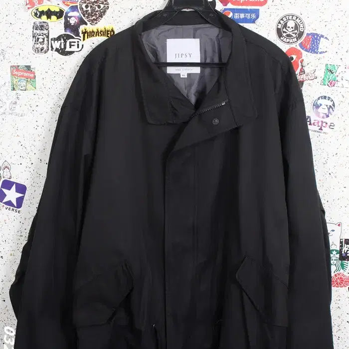 [BUNJANG] Gypsy Luxury Simple Long Zip-Up Jacket BK / 남성XL / 집시 럭셔리 심플 롱 집업자켓BK 15-10