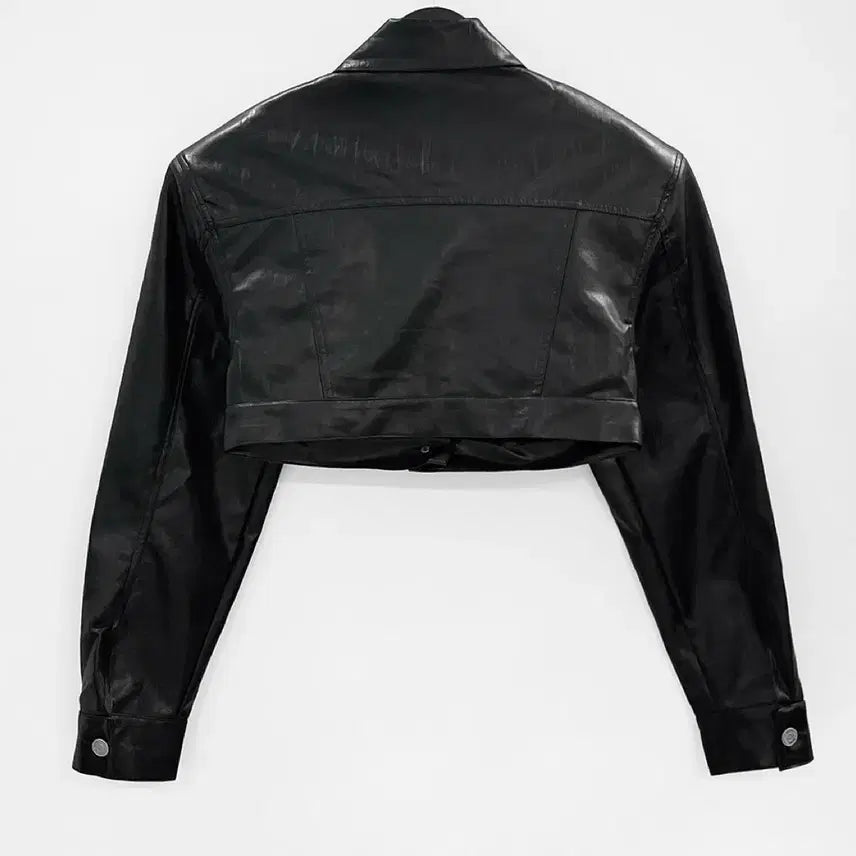 [BUNJANG] Project Wave Leather Multi Crop Jacket / 프로젝트 웨이브 레더 멀티 크롭 자켓 새상품