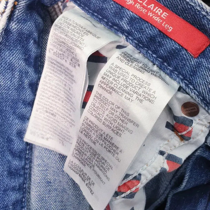 [BUNJANG] Tommy Hilfiger Distressed Wide Jeans (Women&
