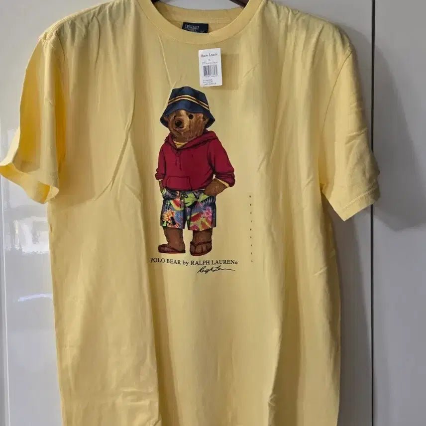 [BUNJANG] Polo Ralph Lauren Yellow Bear T-shirt (M) / 폴로 랄프로렌 옐로우 베어 반팔 티셔츠M