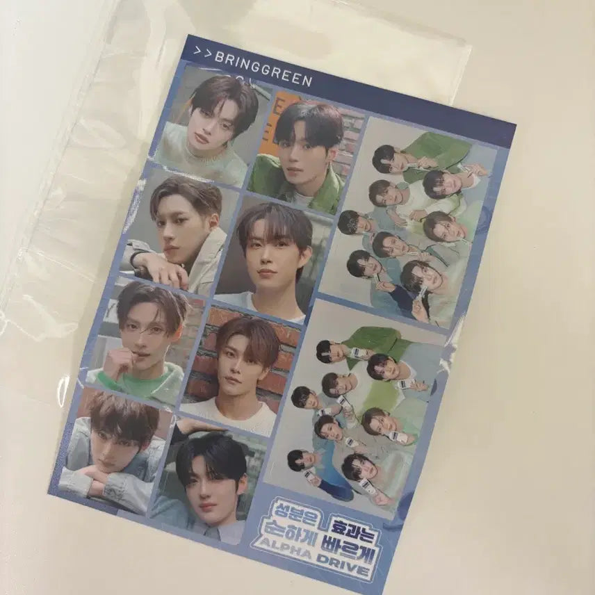 [BUNJANG] Bring Green Alpha Drive One Sticker / 알파드라이브원 스티커 브링그린
