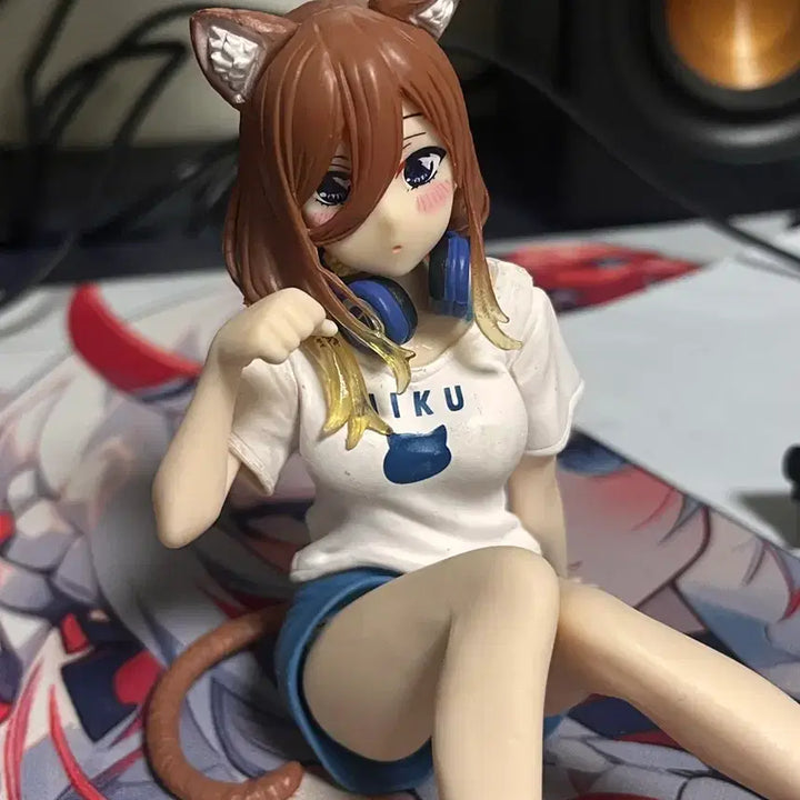 [BUNJANG] The Quintessential Quintuplets Miku Cat Figure / 5등분의 신부 미쿠 고양이 피규어