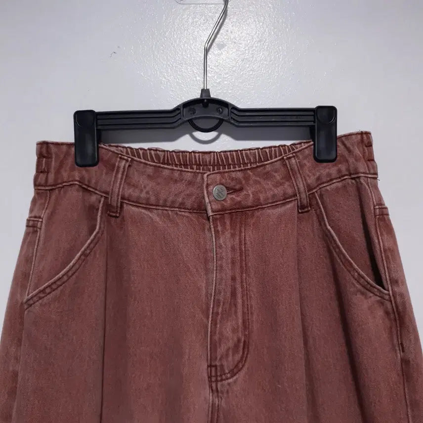 [BUNJANG] XTONZ 24SS XP138 Pastel Denim Cargo Pants Pink / 엑스톤즈 24ss XP138 파스텔 데님 카고 팬츠 핑크 28-29인치