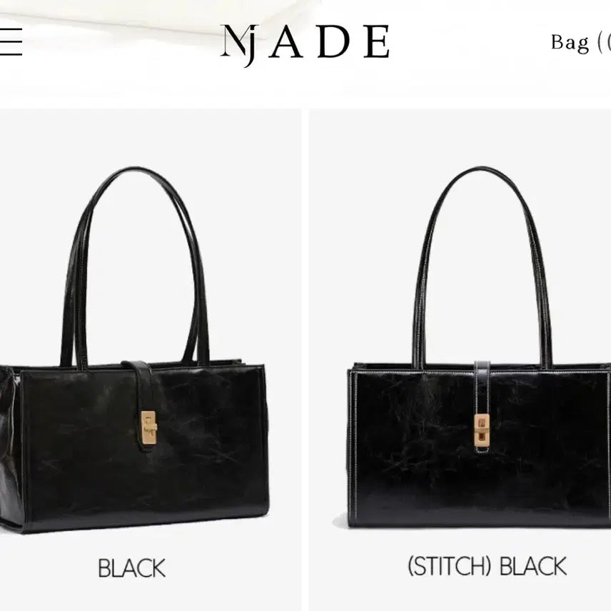 [BUNJANG] M.J.D Matilda L Shoulder Bag - Black / 엠제이드 마틸다 L 숄더백 블랙