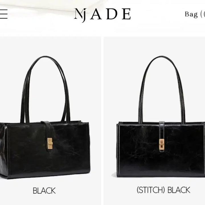 [BUNJANG] M.J.D Matilda L Shoulder Bag - Black / 엠제이드 마틸다 L 숄더백 블랙