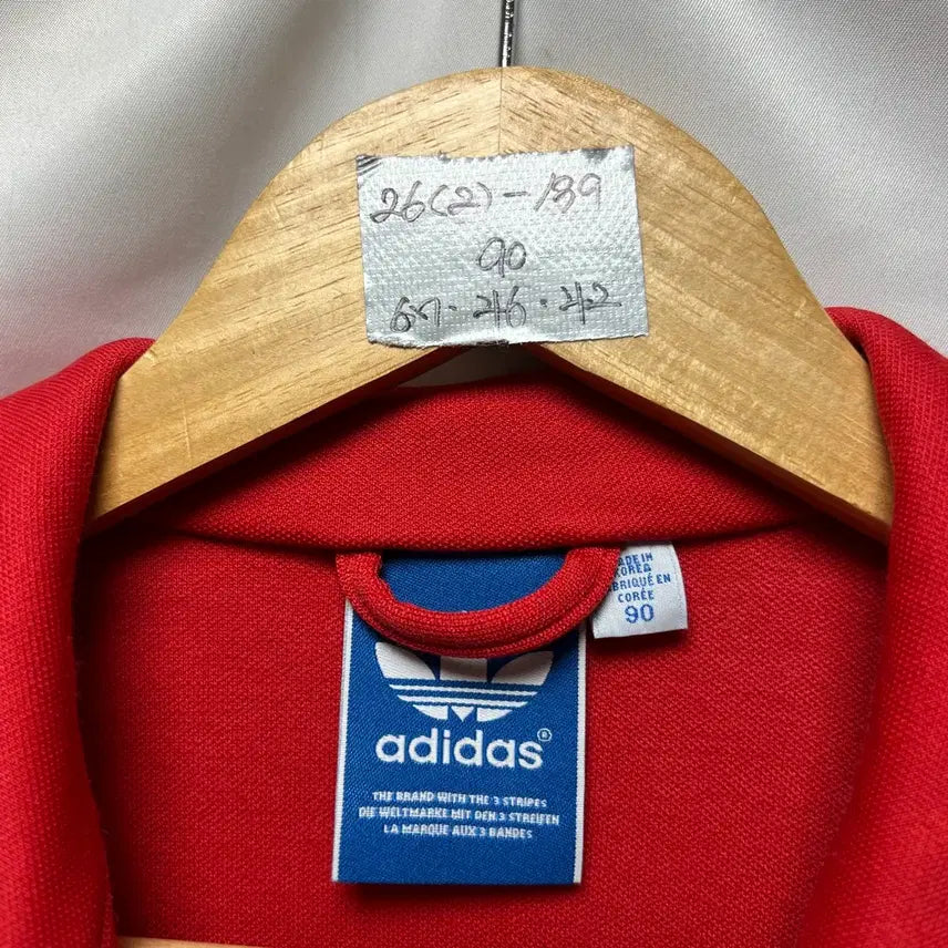 [BUNJANG] Adidas Europa Red Tracksuit Set / [정품/90] 아디다스 유로파 레드 셋업세트 (트랙탑/져지/팬츠)