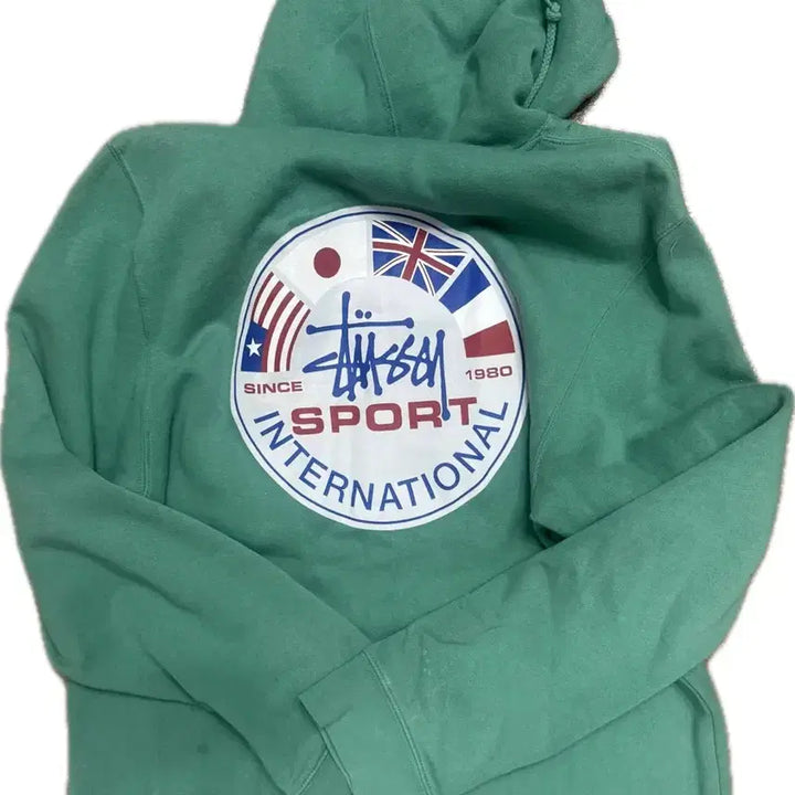 [BUNJANG] Stussy Green Hoodie L / 스투시 그린 후드 L