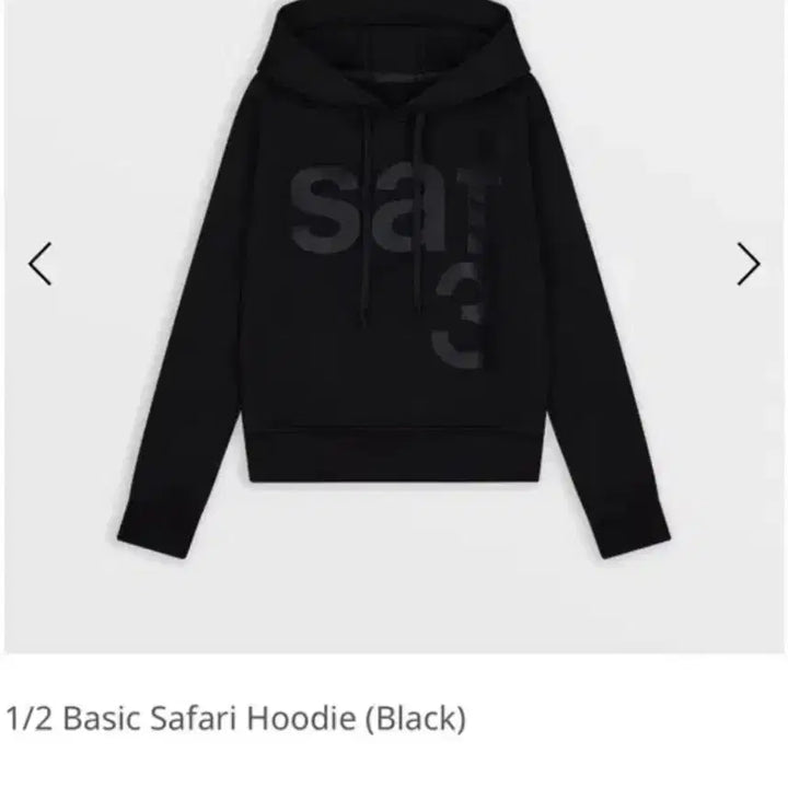 [SOLD OUT] [무료배송]사파리스팟 1/2 1사이즈 후드티 블랙