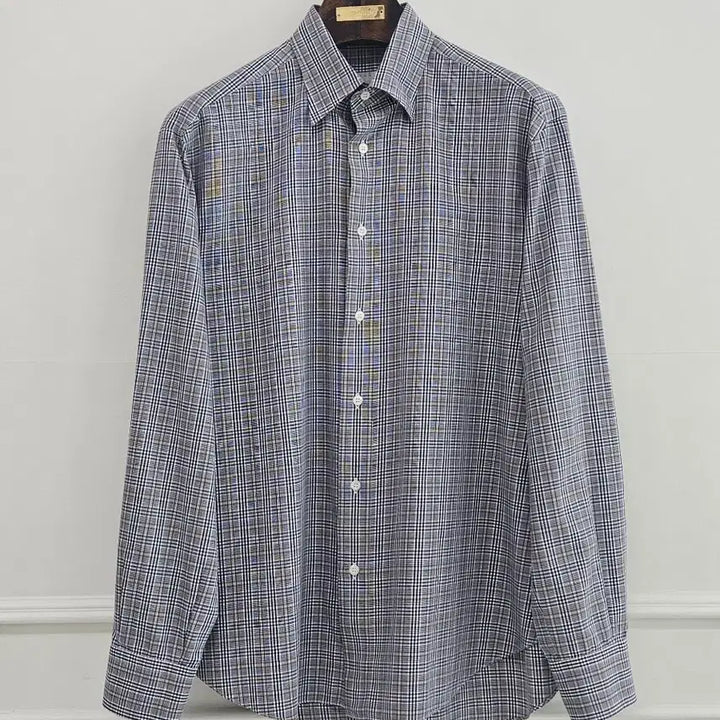 [BUNJANG] Brioni Cotton Weave Check Shirt / 브리오니 코튼 직조 체크 셔츠 [ 로로피아나 쿠치넬리 톰포드 에르메스