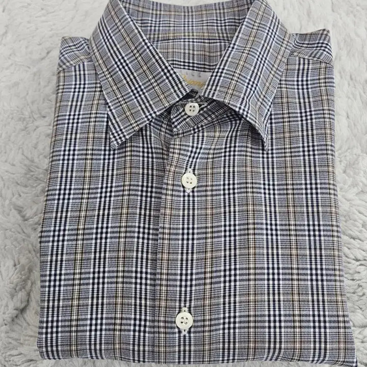 [BUNJANG] Brioni Cotton Weave Check Shirt / 브리오니 코튼 직조 체크 셔츠 [ 로로피아나 쿠치넬리 톰포드 에르메스