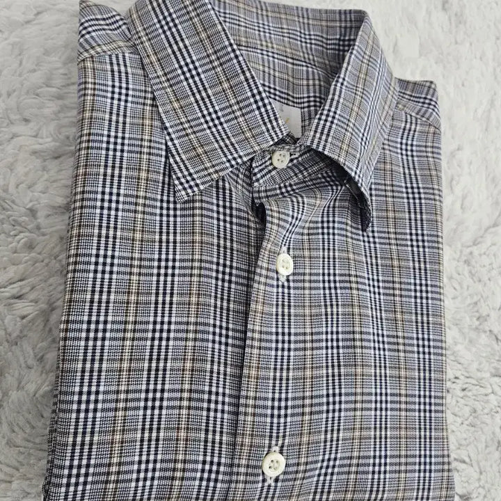 [BUNJANG] Brioni Cotton Weave Check Shirt / 브리오니 코튼 직조 체크 셔츠 [ 로로피아나 쿠치넬리 톰포드 에르메스