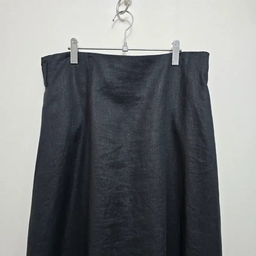 [BUNJANG] DKNY Linen Long Skirt Black / DKNY 린넨 롱 스커트