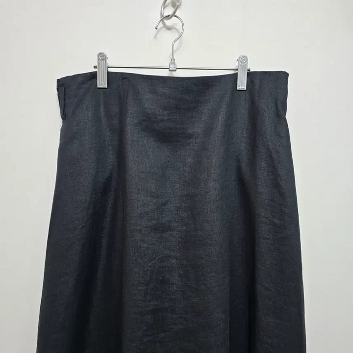 [BUNJANG] DKNY Linen Long Skirt Black / DKNY 린넨 롱 스커트
