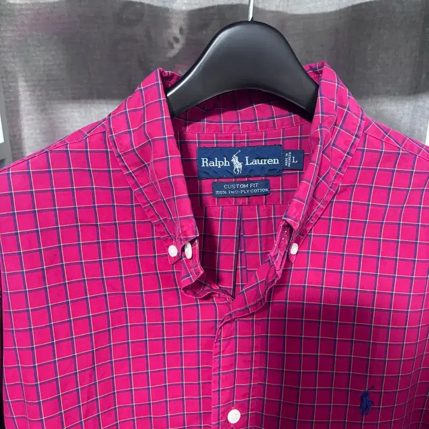 [BUNJANG] Polo Ralph Lauren Checkered Shirt / 폴로 랄프로렌 체크 셔츠 레드