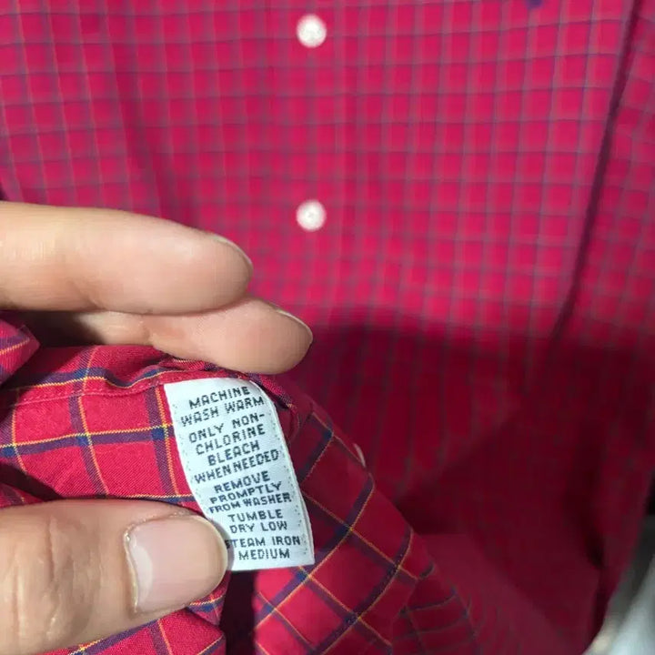 [BUNJANG] Polo Ralph Lauren Checkered Shirt / 폴로 랄프로렌 체크 셔츠 레드