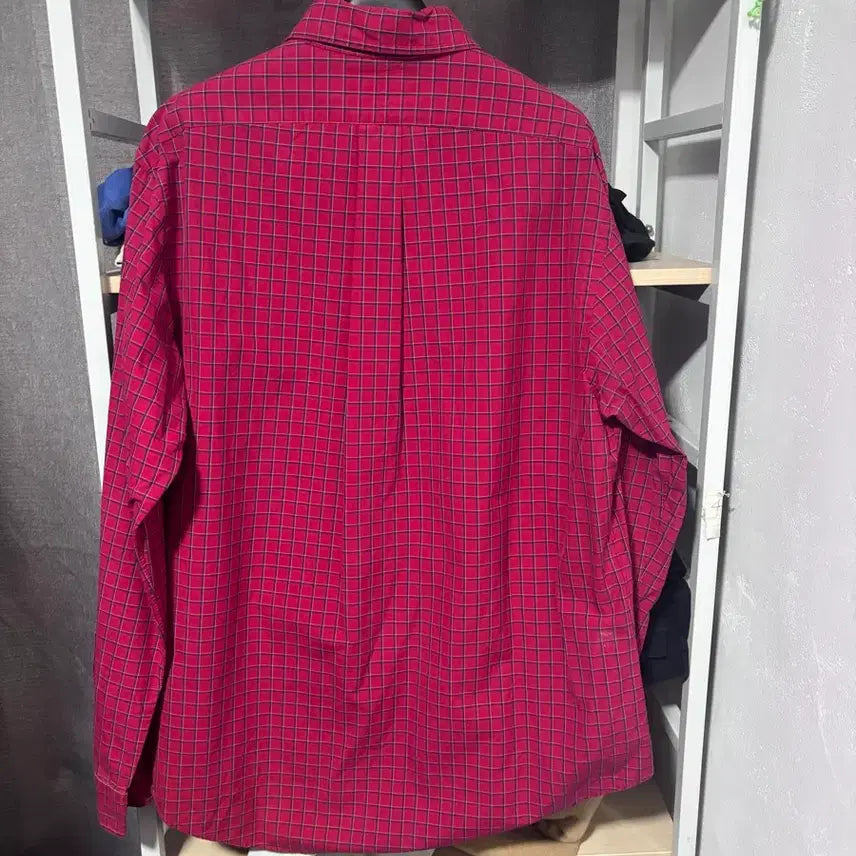 [BUNJANG] Polo Ralph Lauren Checkered Shirt / 폴로 랄프로렌 체크 셔츠 레드