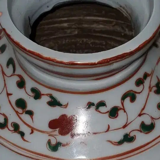 [BUNJANG] Hongrokchae Celadon Porcelain Phoenix Vase - Vintage Chinese Ceramic / 홍록채 고도자 봉황문 양이 호 높27 지름27센 중국도자기 오래된 골통품
