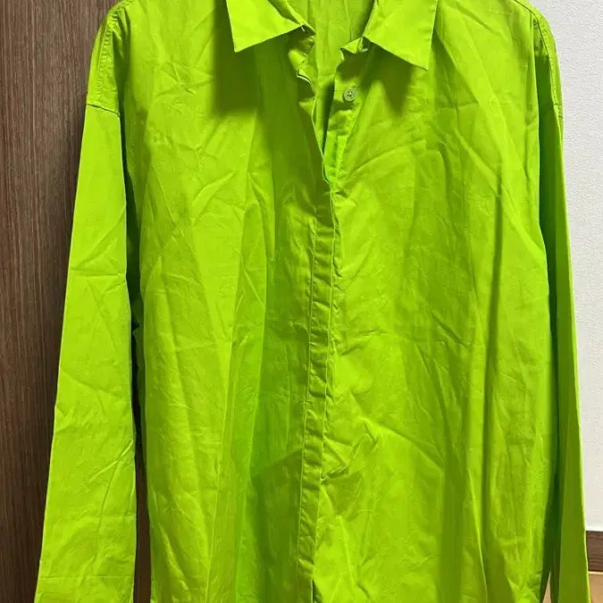 [BUNJANG] Massimo Dutti Green Shirt S / Massimo Dutti 마시모두띠 연두색 셔츠 S