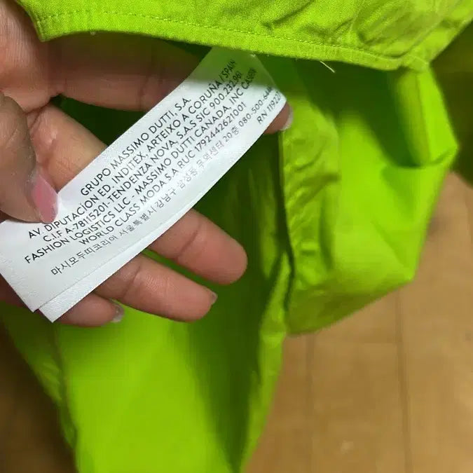 [BUNJANG] Massimo Dutti Green Shirt S / Massimo Dutti 마시모두띠 연두색 셔츠 S