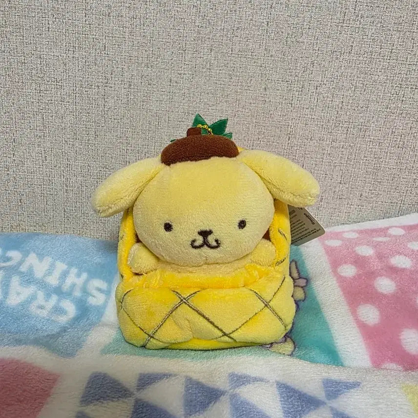 [BUNJANG] Sanrio Pompompurin Pineapple House Keychain New / 산리오 폼폼푸린 과일하우스 파인애플 키링 새상품