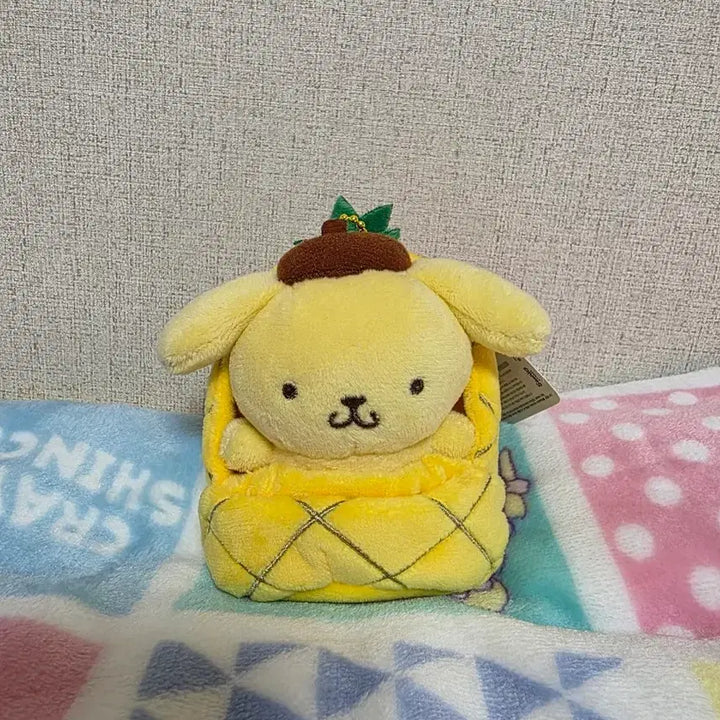 [BUNJANG] Sanrio Pompompurin Pineapple House Keychain New / 산리오 폼폼푸린 과일하우스 파인애플 키링 새상품